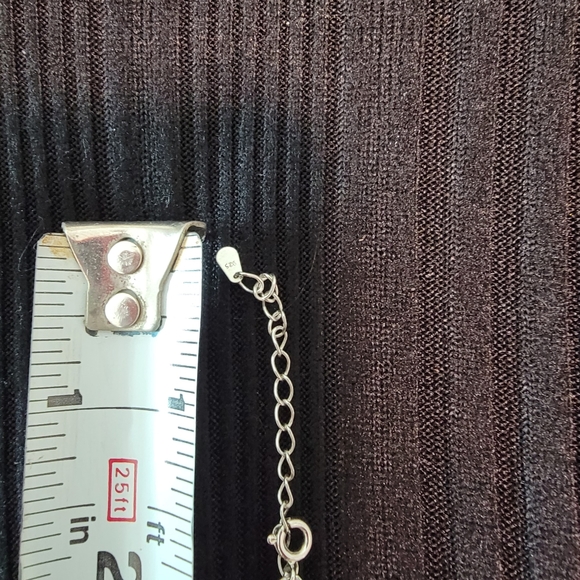 Sterling Silver Necklace with Infinity and Anchor charm - Picture 4 of 5